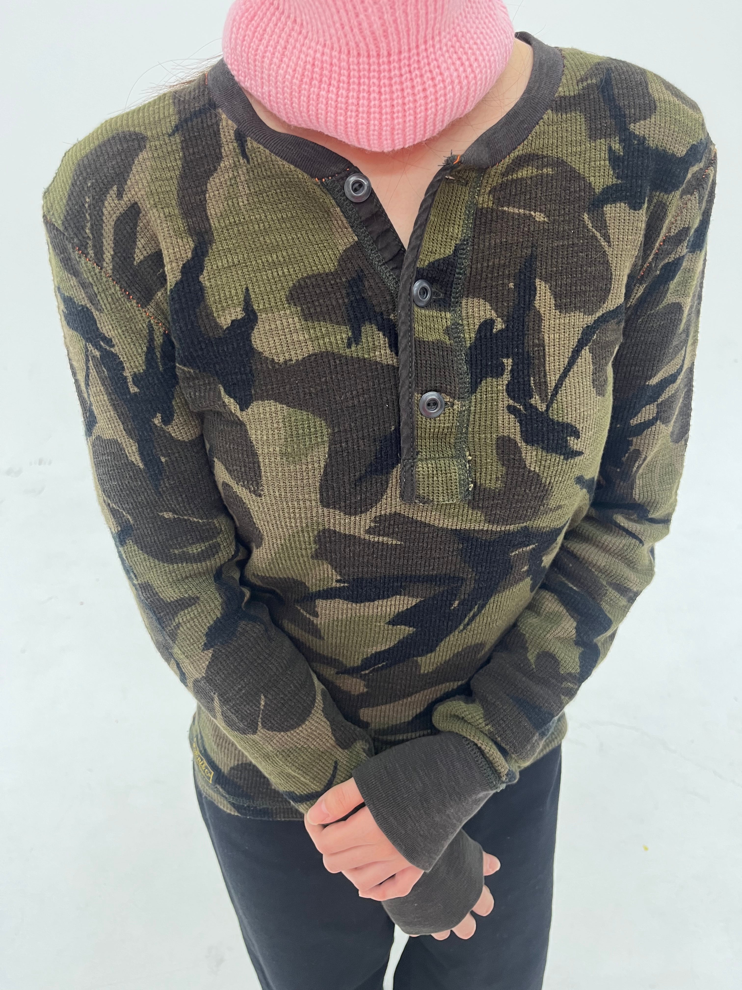 POLO 카모패턴니트